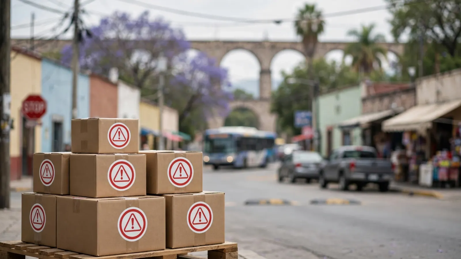 Cajas de medicamento con sello de alerta sanitaria