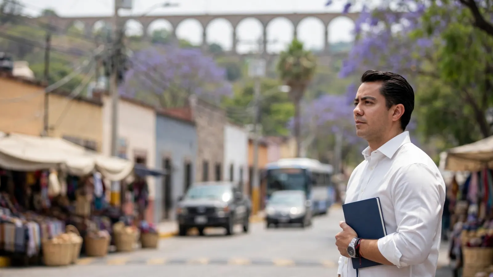 Felifer Macías durante el XI Coloquio sobre Pueblos y Comunidades Originarias en El Marqués