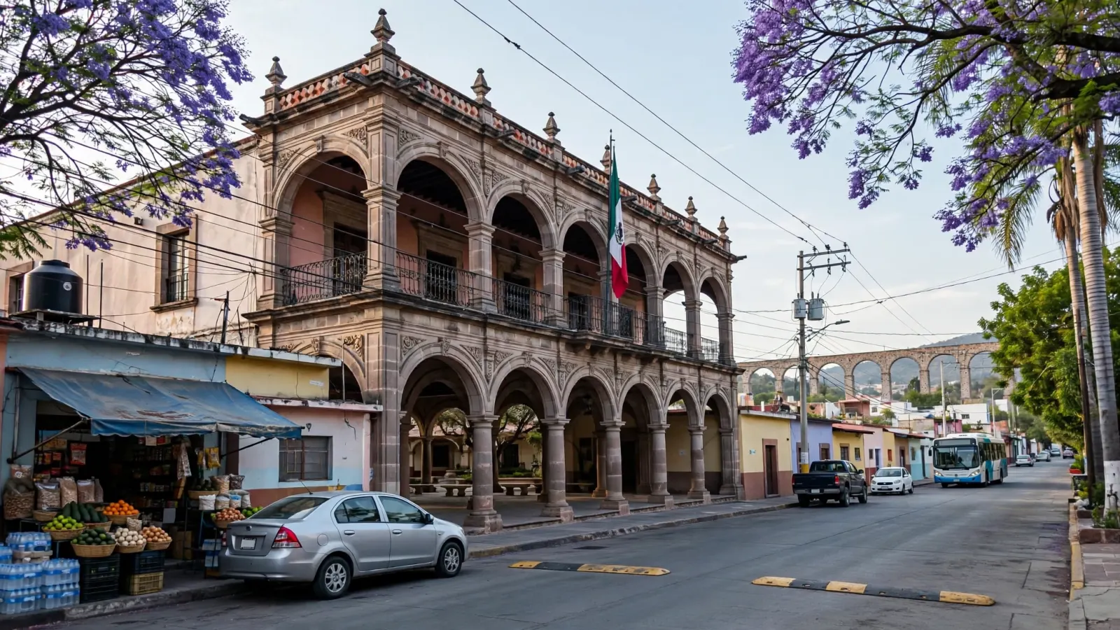 Fachada del edificio del Congreso del Estado de Querétaro