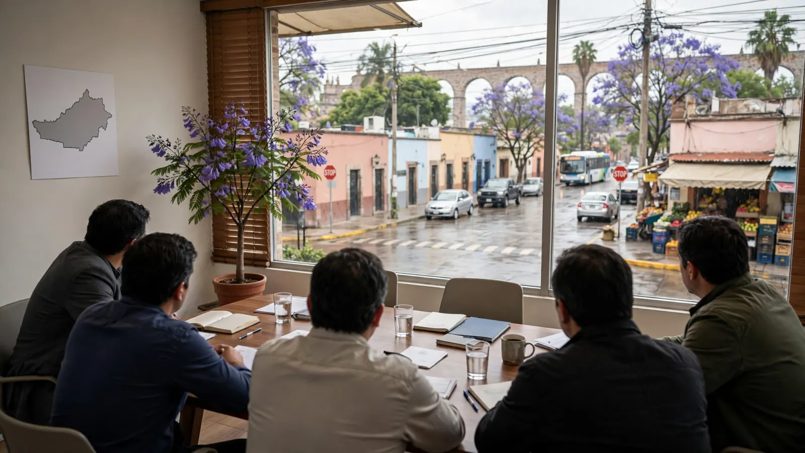 Dirigencia estatal del PAN en Querétaro durante una reunión del partido